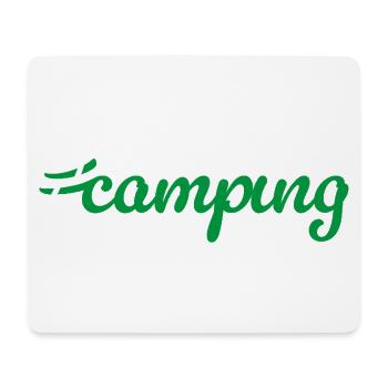 Camping Hashtag Camper Van Life Campsite Fan - Mouse Pad (horizontal) - white - Front