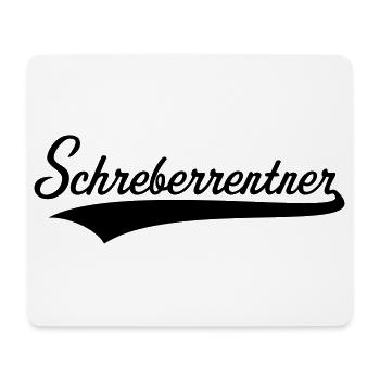 Schreberrentner (Rentner / Schrebergärtner / B) - Mousepad (Querformat) - Weiß - Vorne