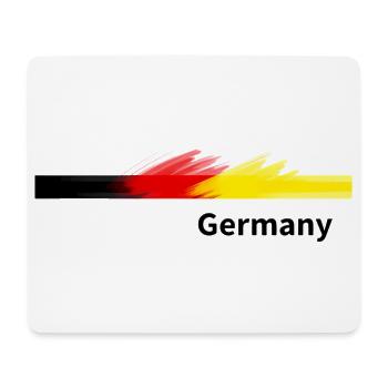 Art au pinceau du drapeau allemand - Tapis de souris (format paysage) - blanc - Devant