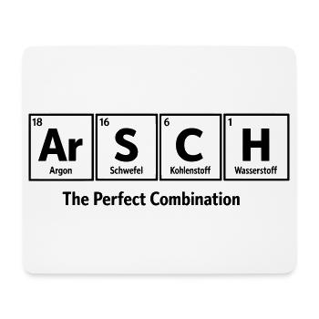 ARSCH Periodensystem Chemie Witz - Mousepad (Querformat) - Weiß - Vorne