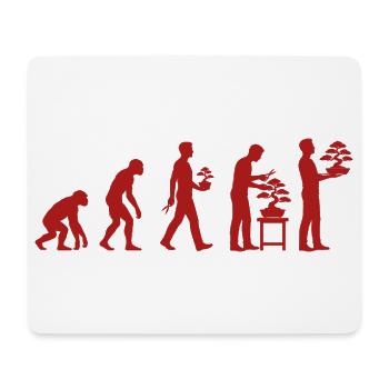Japanese Bonsai Tree Plant Evolution Bonsai - Mouse Pad (horizontal) - white - Front