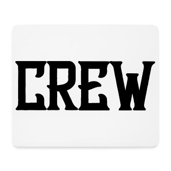 crew_schrift - Mouse Pad (horizontal) - white - Front