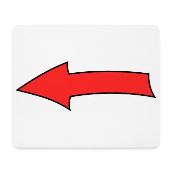 Arc à flèches - Tapis de souris (format paysage) - blanc - Devant