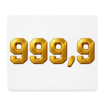 Or fin 999,9 - Tapis de souris (format paysage) - blanc - Devant
