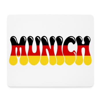 München, Deutschland: Flagge Schwarz, Rot, Gelb, - Mousepad (Querformat) - Weiß - Vorne