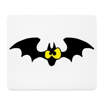 Staring Bat - Two Color Design - Mouse Pad (horizontal) - white - Front