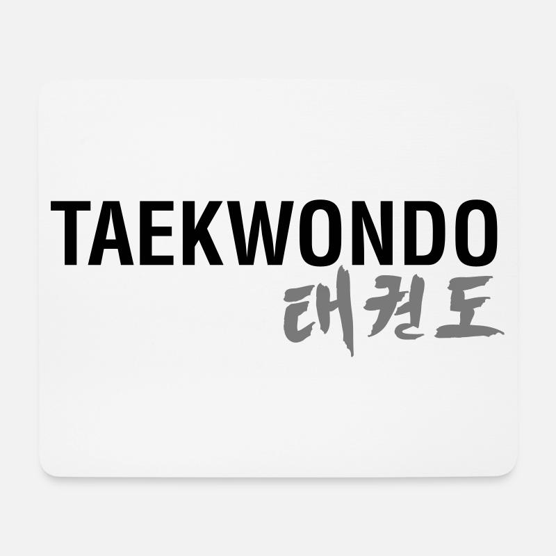 TAEKWONDO - Tapis de souris (format paysage) - blanc