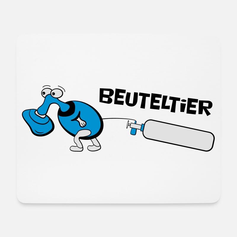 Beuteltier - Anästhesie Fun Cartoon - Mousepad (Querformat) - Weiß