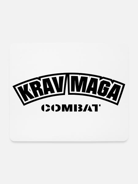 KravMaga Combat - Mousepad (Querformat) - Weiß