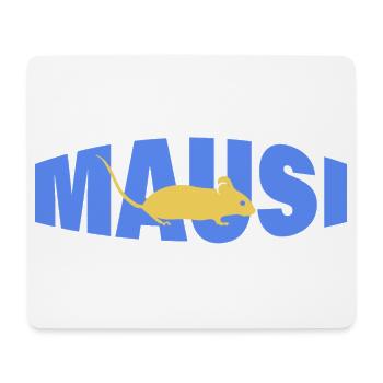 MAUSI - Mousepad (Querformat) - Weiß - Vorne