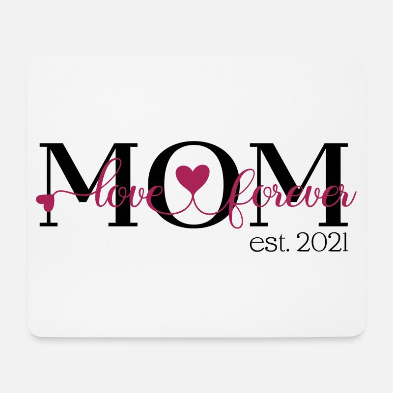 Mom - Mousepad (Querformat) - Weiß