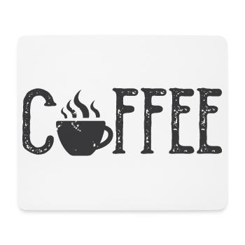 Coffee Cafe Kaffee Symbol Logo icon Illustration - Mousepad (Querformat) - Weiß - Vorne