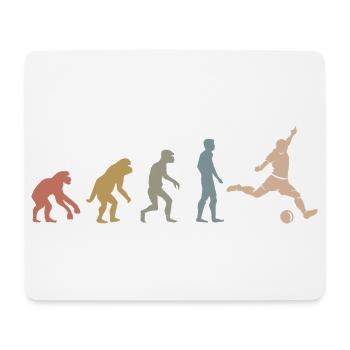 Retro Football Evolution Funny Designs Team Fan - Mouse Pad (horizontal) - white - Front