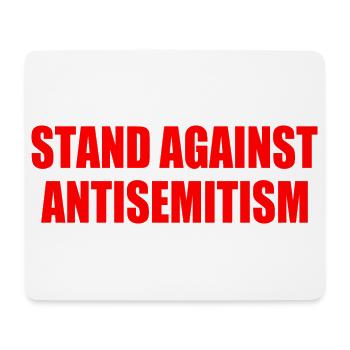 stand against antisemitism - Mousepad (Querformat) - Weiß - Vorne