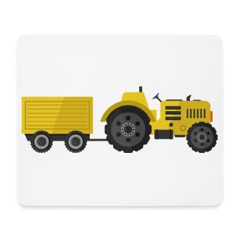 tractor - Mouse Pad (horizontal) - white - Front