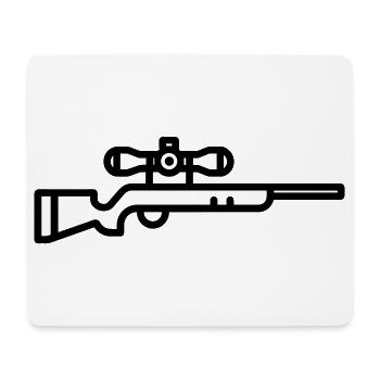 sniper - Mouse Pad (horizontal) - white - Front