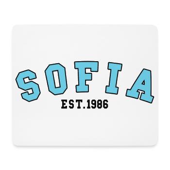 Sofia Est. 1986 - Mouse Pad (horizontal) - white - Front