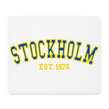 Stockholm Est. 1976 - Mouse Pad (horizontal) - white - Front