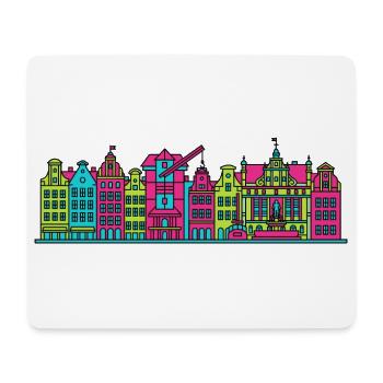 Gdaziger Stadtschirm Neptun-Brunnen-Kunst - Mousepad (Querformat) - Weiß - Vorne
