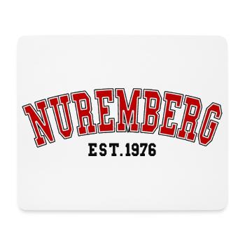 Nuremberg fondée en 1976 - Tapis de souris (format paysage) - blanc - Devant
