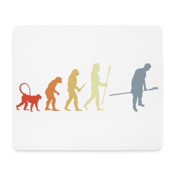 Look rétro de la Baker Evolution - Tapis de souris (format paysage) - blanc - Devant