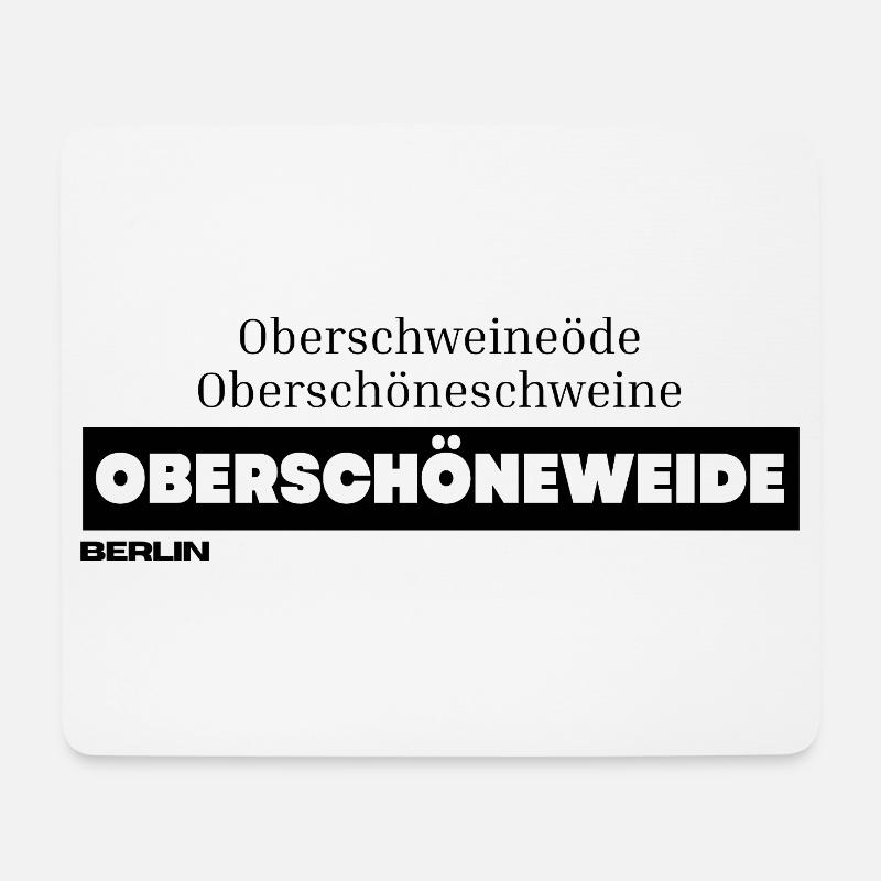 Berlin-Shirt Kiez Oberschöneweide - Mousepad (Querformat) - Weiß
