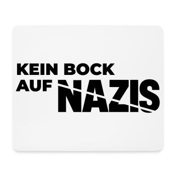 Kein_Bock_auf_Nazis - Mousepad (Querformat) - Weiß - Vorne