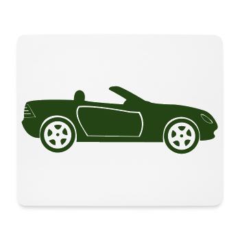 Auto Cabrio Silhouette - Mousepad (Querformat) - Weiß - Vorne