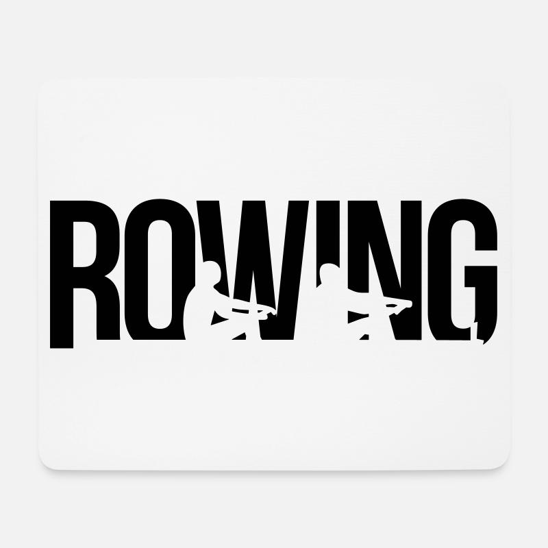 rowing Rudern - Mousepad (Querformat) - Weiß