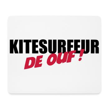 Kiteboarding Kitesurfing Kitesurf Kitesurfer Kiter - Mouse Pad (horizontal) - white - Front