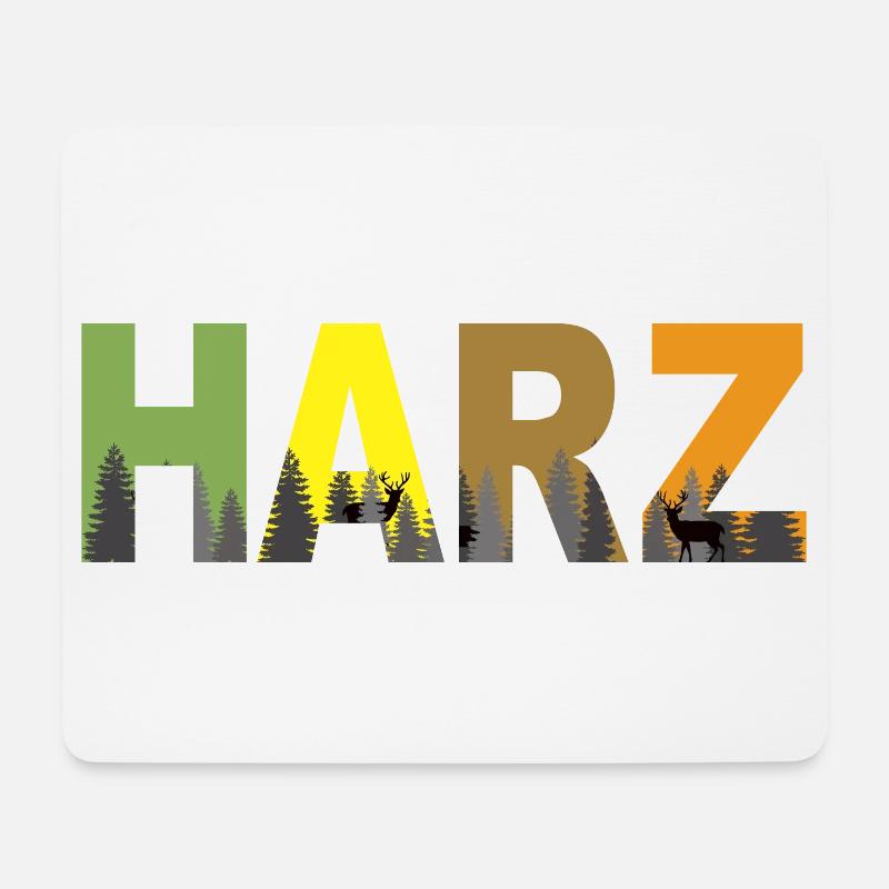 Harz in Farbe - Mousepad (Querformat) - Weiß