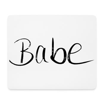 bébé - Tapis de souris (format paysage) - blanc - Devant