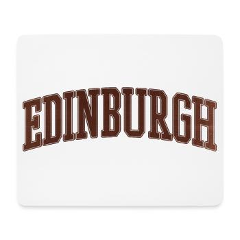 Édimbourg Ecosse Vintage Lettrage - Tapis de souris (format paysage) - blanc - Devant