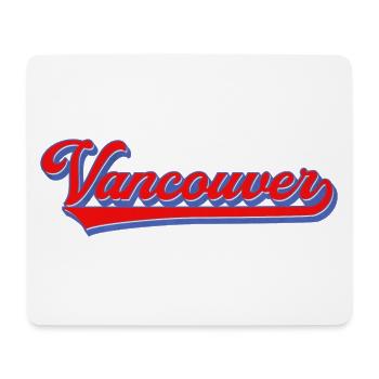 Lettrage de Vancouver Style rétro - Tapis de souris (format paysage) - blanc - Devant