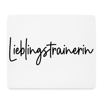 Lieblingstrainerin Trainerin - Mousepad (Querformat) - Weiß - Vorne