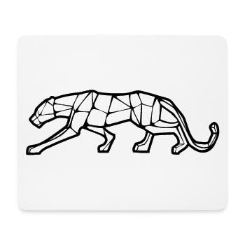 Panther Geometric Design - Mouse Pad (horizontal) - white - Front