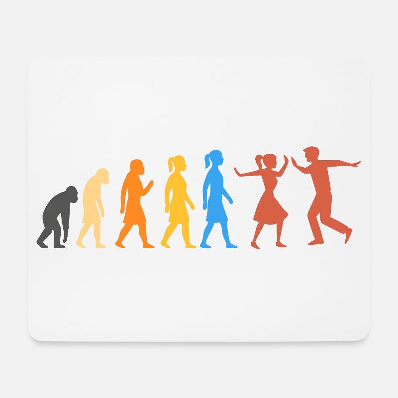 Swing Dance - The Highest Level of Evolution (2) - Mouse Pad (horizontal) - white