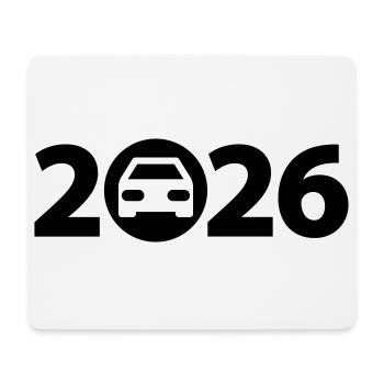 Voyage 2026, Road trip 2026, Fêtes 2026 - Tapis de souris (format paysage) - blanc - Devant