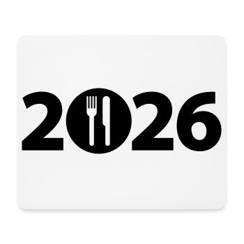 Chef 2026, Chef 2026, Restaurant 2026 - Tapis de souris (format paysage) - blanc - Devant