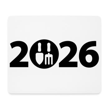 Gärtner 2026, Gartenbau 2026 - Mousepad (Querformat) - Weiß - Vorne