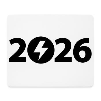 Hochspannung 2026, Elektriker 2026 - Mousepad (Querformat) - Weiß - Vorne
