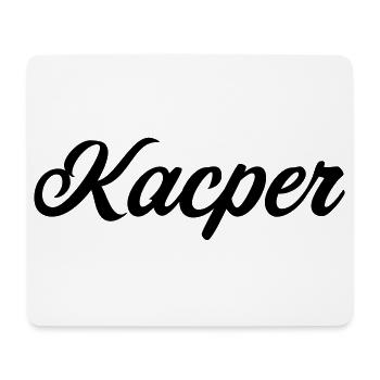 Kacper Prénom polonais cadeau - Tapis de souris (format paysage) - blanc - Devant