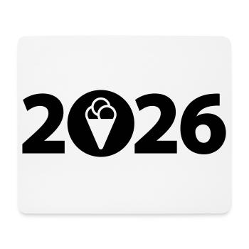 Eis 2026, Eiscreme 2026, Urlaub 2026 - Mousepad (Querformat) - Weiß - Vorne