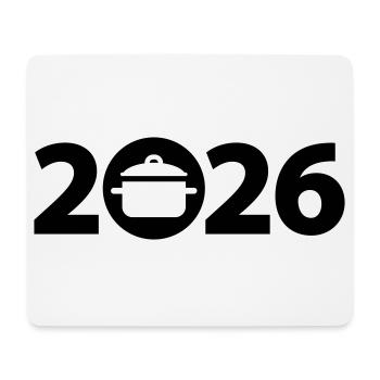 Chef 2026, Chef 2026, Restaurateur 2026 - Tapis de souris (format paysage) - blanc - Devant