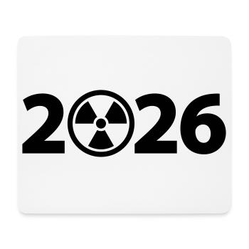 Attention Radioactive 2026, Radiation 2026 - Mouse Pad (horizontal) - white - Front