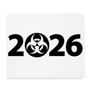 Biohazard 2026, Danger 2026, Spam 2026 - Tapis de souris (format paysage) - blanc - Devant