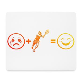 Idée cadeau pour un tennis avec tennis - Tapis de souris (format paysage) - blanc - Devant