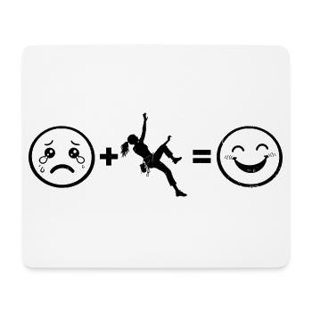 Die Bergsportlerinnen und Climbing passen zusammen - Mousepad (Querformat) - Weiß - Vorne