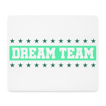 Typographie rétro néon de DREAM TEAM - Tapis de souris (format paysage) - blanc - Devant