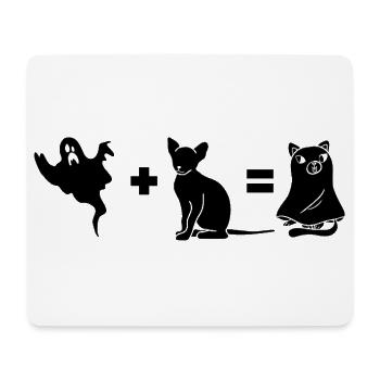 Funny Halloween Dog Ghost - Mousepad (Querformat) - Weiß - Vorne